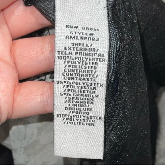 Melrose Social Black Silver Handkerchief Cocktail Party Dress Size 18 - Picture 5 of 13